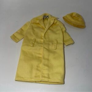 Vintage Barbie Stormy Weather Yellow Trench Coat and Hat